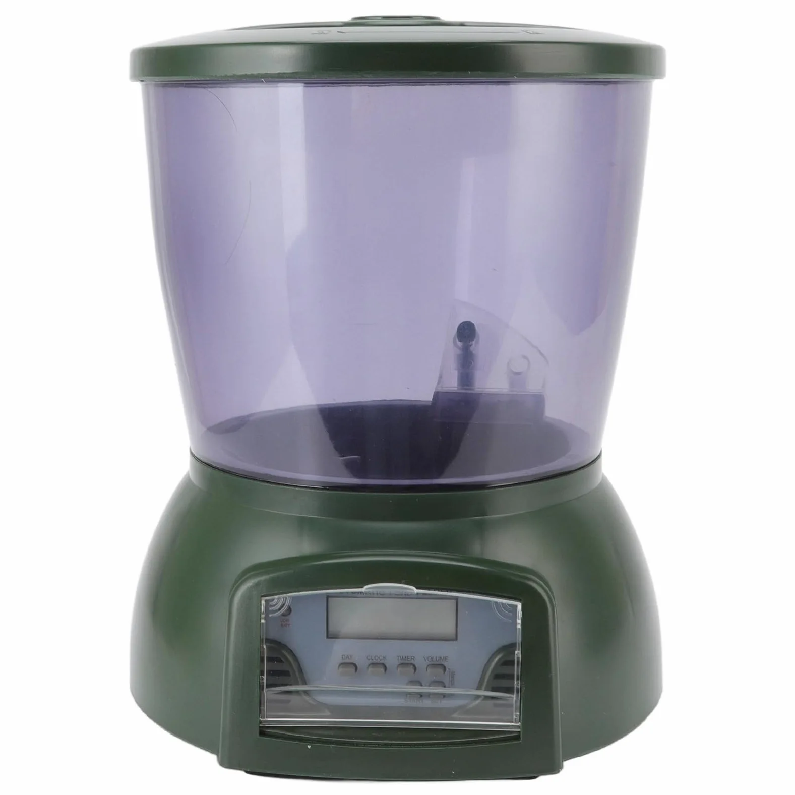 Alimentador Automático de Peces, Gran Capacidad, Fácil Operación, Funciona con Pilas para Estanque de Peces, Acuario, 4,25 L, ABS