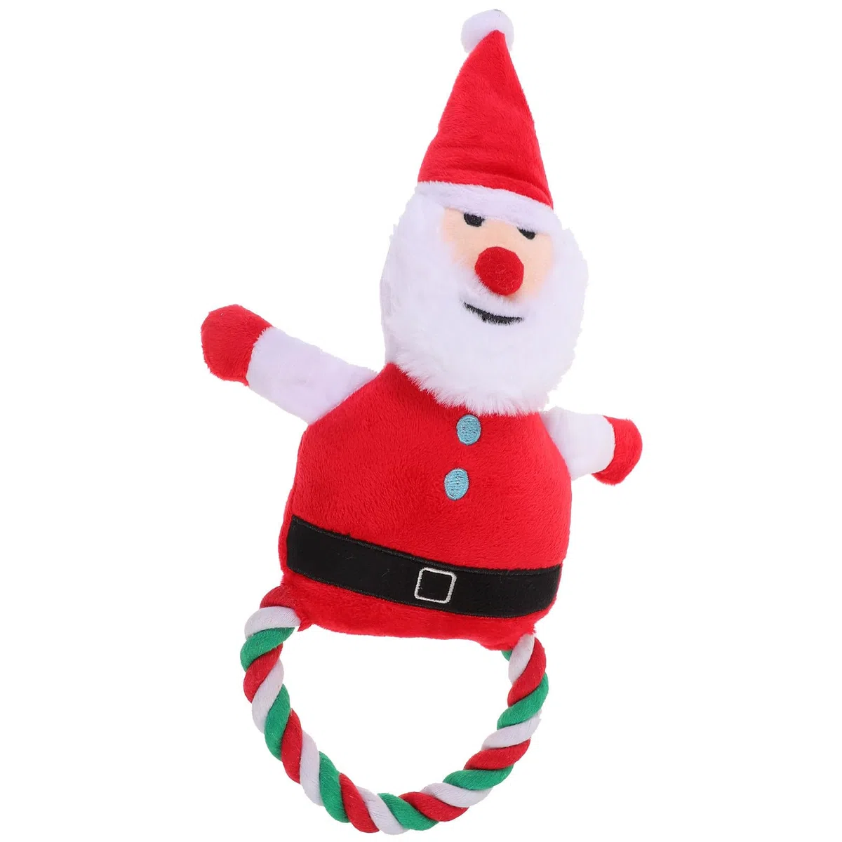 Toyvian 5 Piezas Juguete de Peluche para Perros Sonido, Papá Noel Navideño