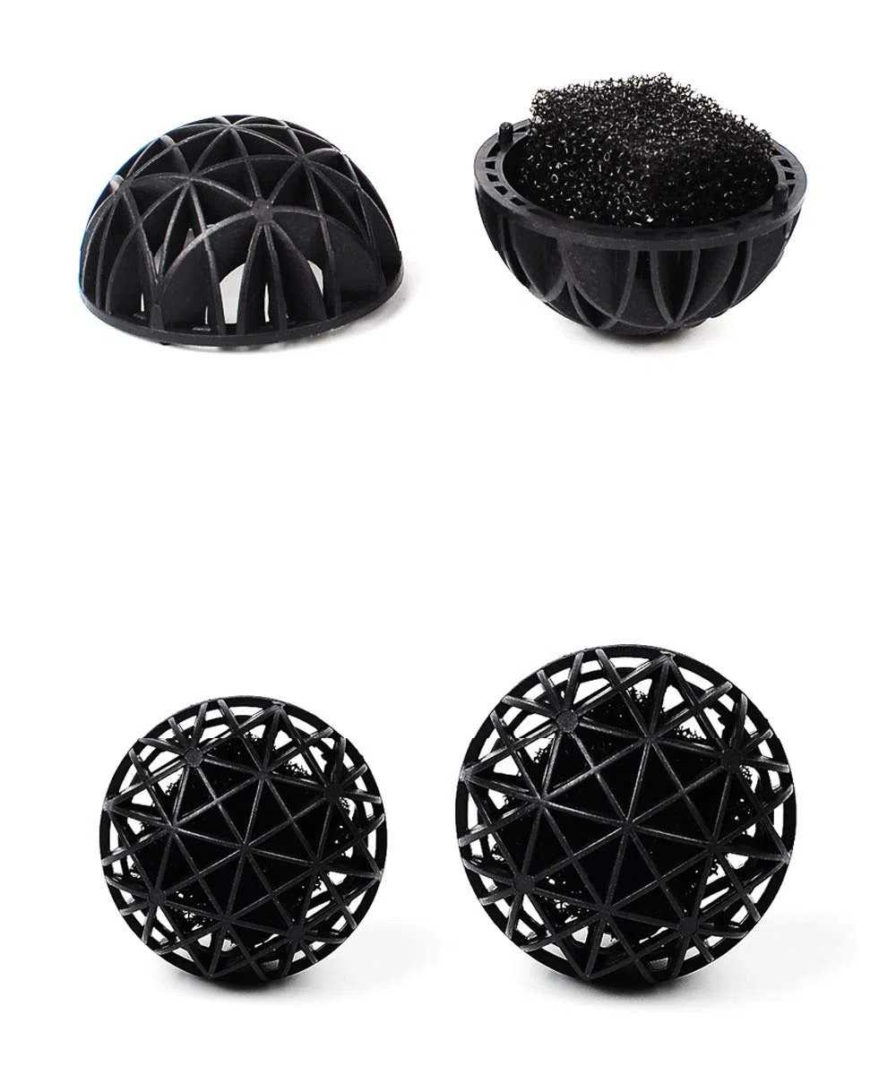 Bolas de acuario bio, bola de filtro de acuario medios bio, 80 piezas (56 mm)