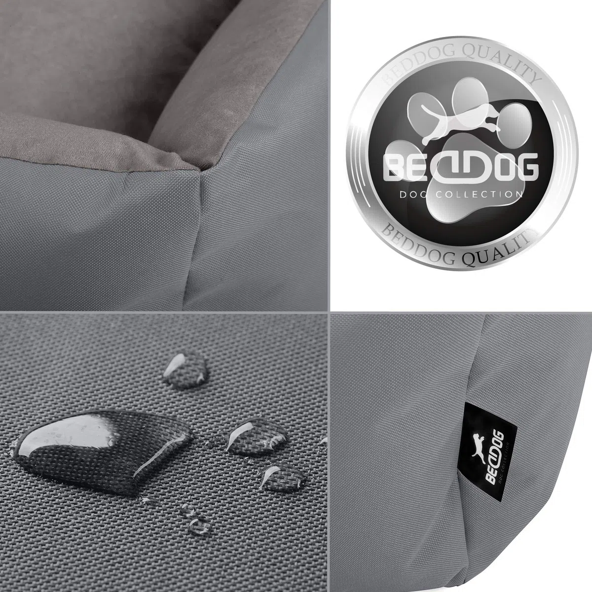 BedDog Zara - Cama para Perros con Funda extraíble y Lavable, sofá para Perros medianos XL