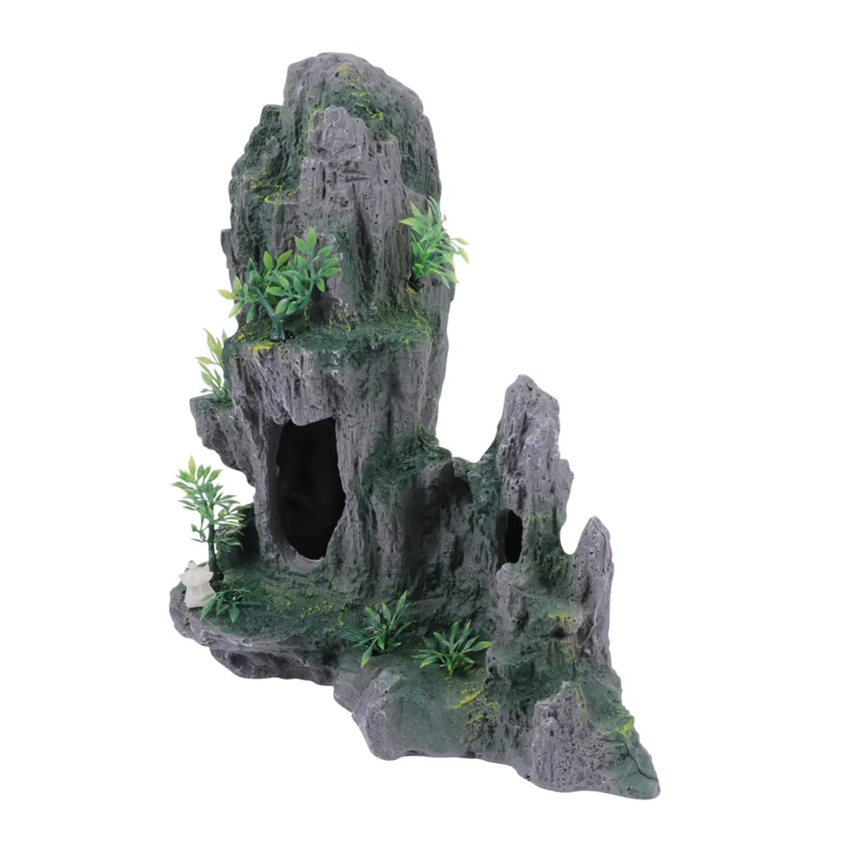 Didiseaon Adorno para Decoración De Paisaje Acuático Diseño De Roca Natural Accesorio De Pecera Seguro Deformable para