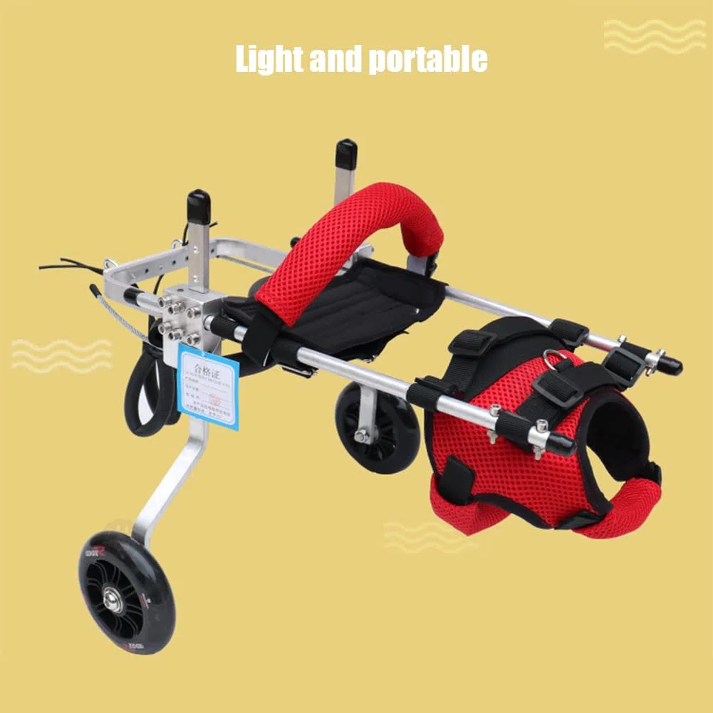 N.F. Silla de Ruedas para Gatos, Silla de Ruedas para Mascotas Liviana de 2 Ruedas, Ruedas para Caminar Asistidas Ajustables para discapacitados Gatos pequeños débiles y Perros pequeños 0.8-8kg