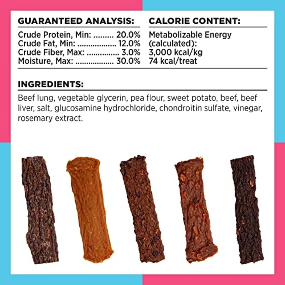 Buckley - Golosinas funcionales saludables para Perros de Cadera y articulaciones, Receta de Carne de Res, 5 onzas