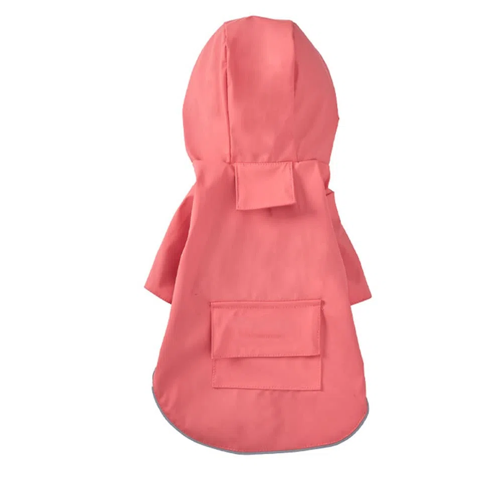 Chubasquero para Perros, Poncho Impermeable con Capucha for Perro, Ropa de Dos Patas, Chaqueta, for Cachorros y Perros Grandes(Pink,M)