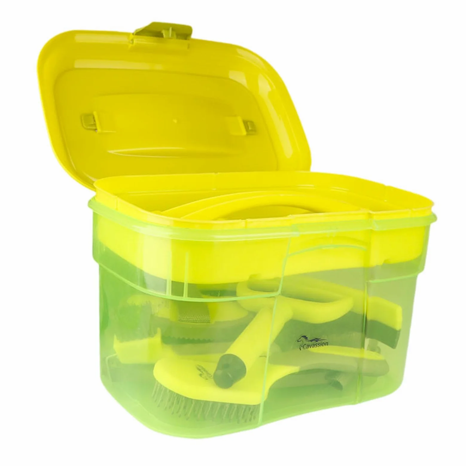 Amagogo Kit de Aseo para Caballos de 8 Piezas: cepillos, raspadores y Accesorios de Calidad. Durabilidad Profesional. Incluye Organizador y