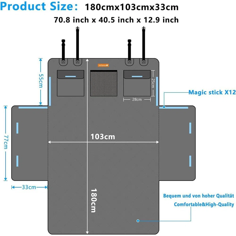BEDPET Funda Maletero Coche Perros Alfombra Protector para Dacia Lodgy 2012-2017/Dacia Jogger 2020-2024, Cover Carga Mascotas Antideslizante y Duradera,A