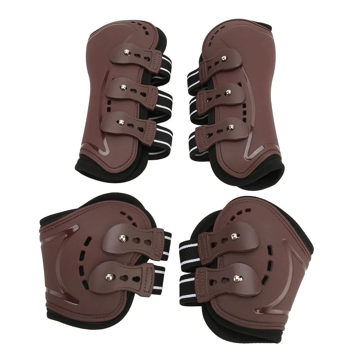 Protector de Pata de Caballo, protección con absorción de Impacto, Botas Ligeras Ajustables para Pata de Caballo, espectáculo de Salto, equitación