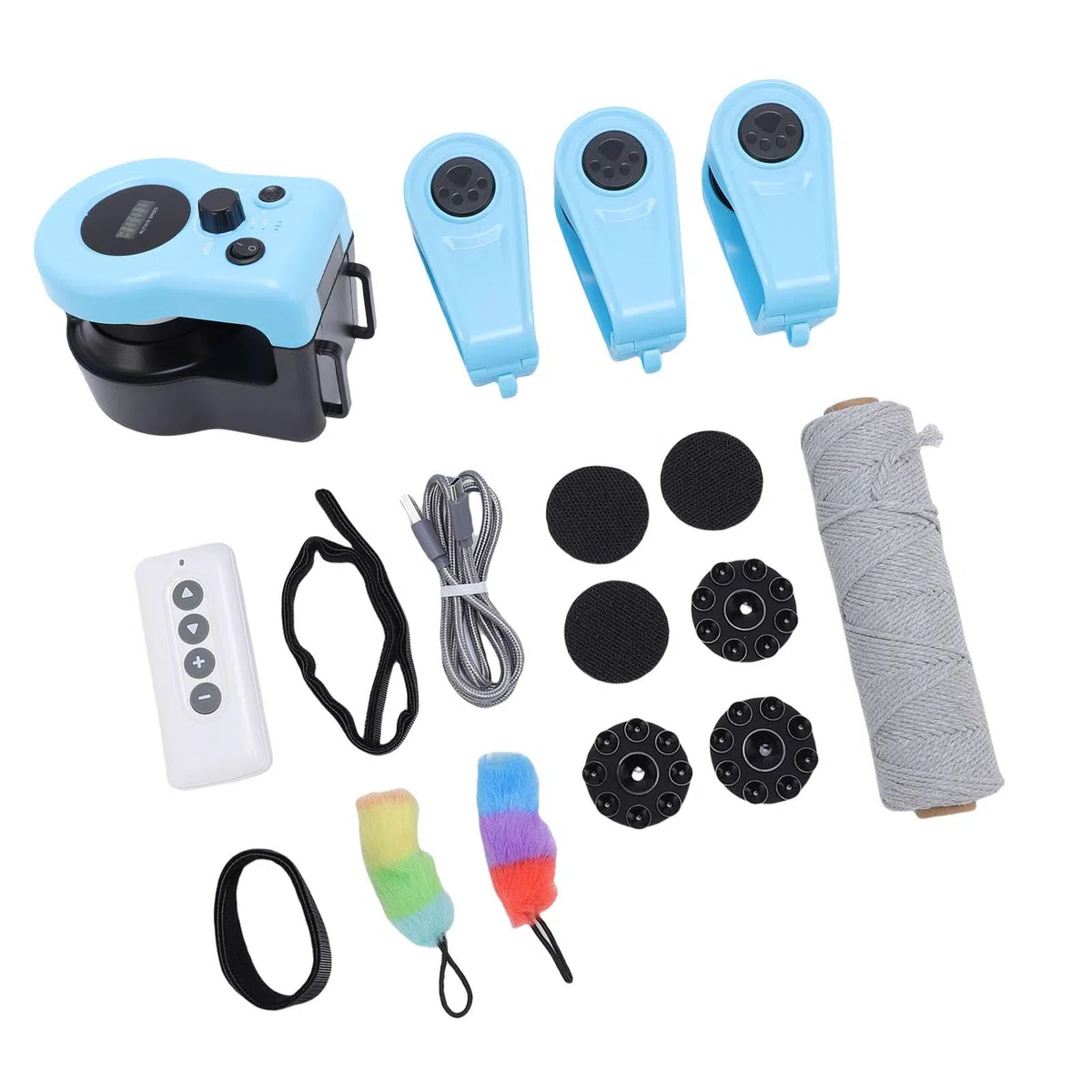 Srliya Juguete Eléctrico Interactivo para Gatos, Diseño de Plumas, Juguete de Control Remoto para Diversión en Interiores