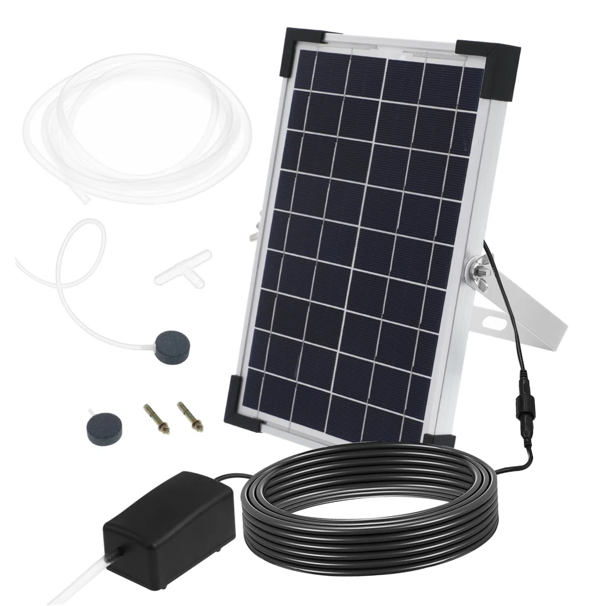 Toyvian Bomba De Oxígeno Solar para Estanques Accesorio para Peceras Aireador para Estanques Exteriores Bomba Solar De Aire para Acuario Oxigenador para Pecera