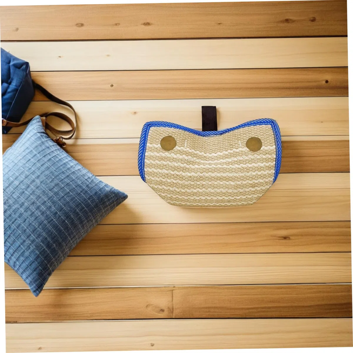 BESPORTBLE Almohada de Jute con Asa Entrenamiento, de Mordida para Perros