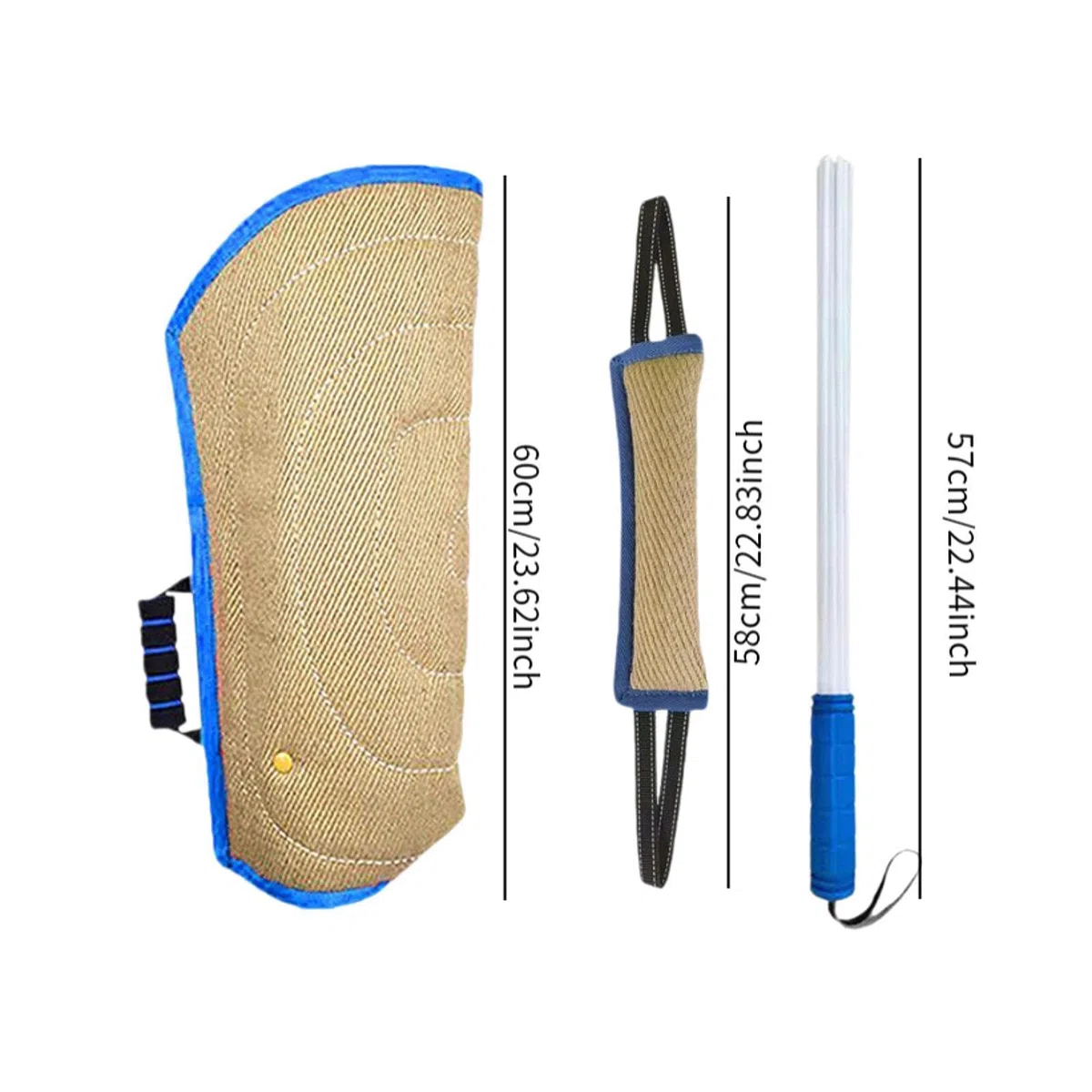 3X Set de Entrenamiento de para Perros con Brazo para, Juguete Masticable para Perros, Cojín de, Barra de Entrenamiento para PE
