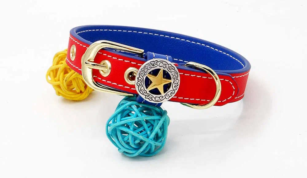 Correa para Mascotas Nuevo Collar de Perro de diseño Personalizado de Cuero Genuino para Mascotas, Collar de Gato, Accesorios para Perros, 100% Hecho a Mano, Collar de Perro pequeño para Cachorros-r