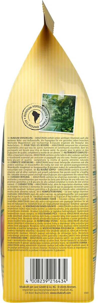 Vitakraft B-08315 Amazonian Loros - 750 gr