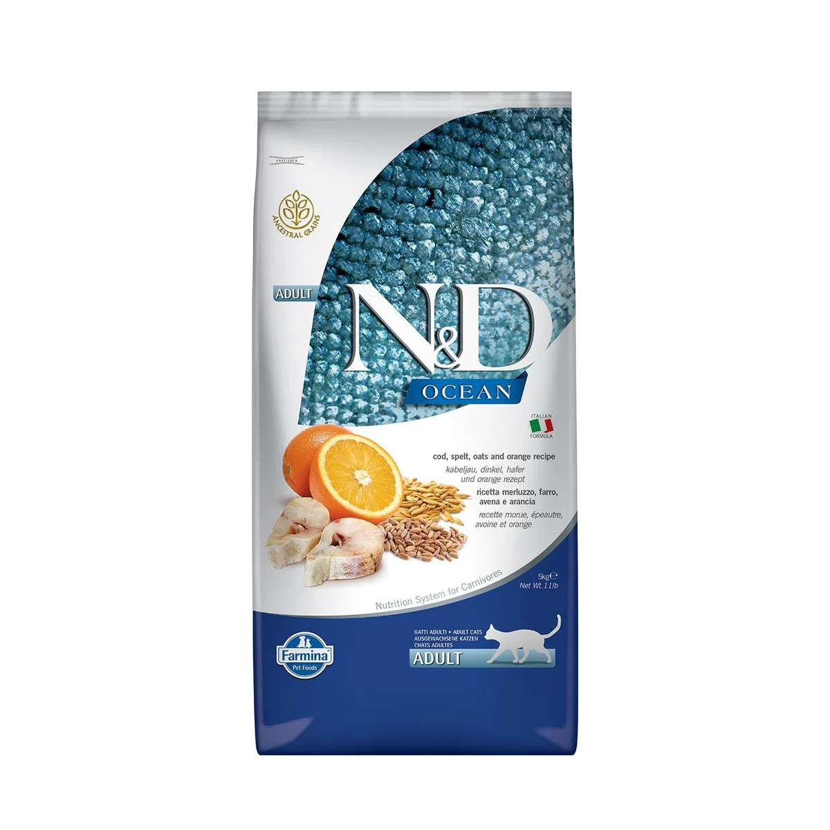 FARMINA ND Cat Ocean Low Grain Bacalao 5KG