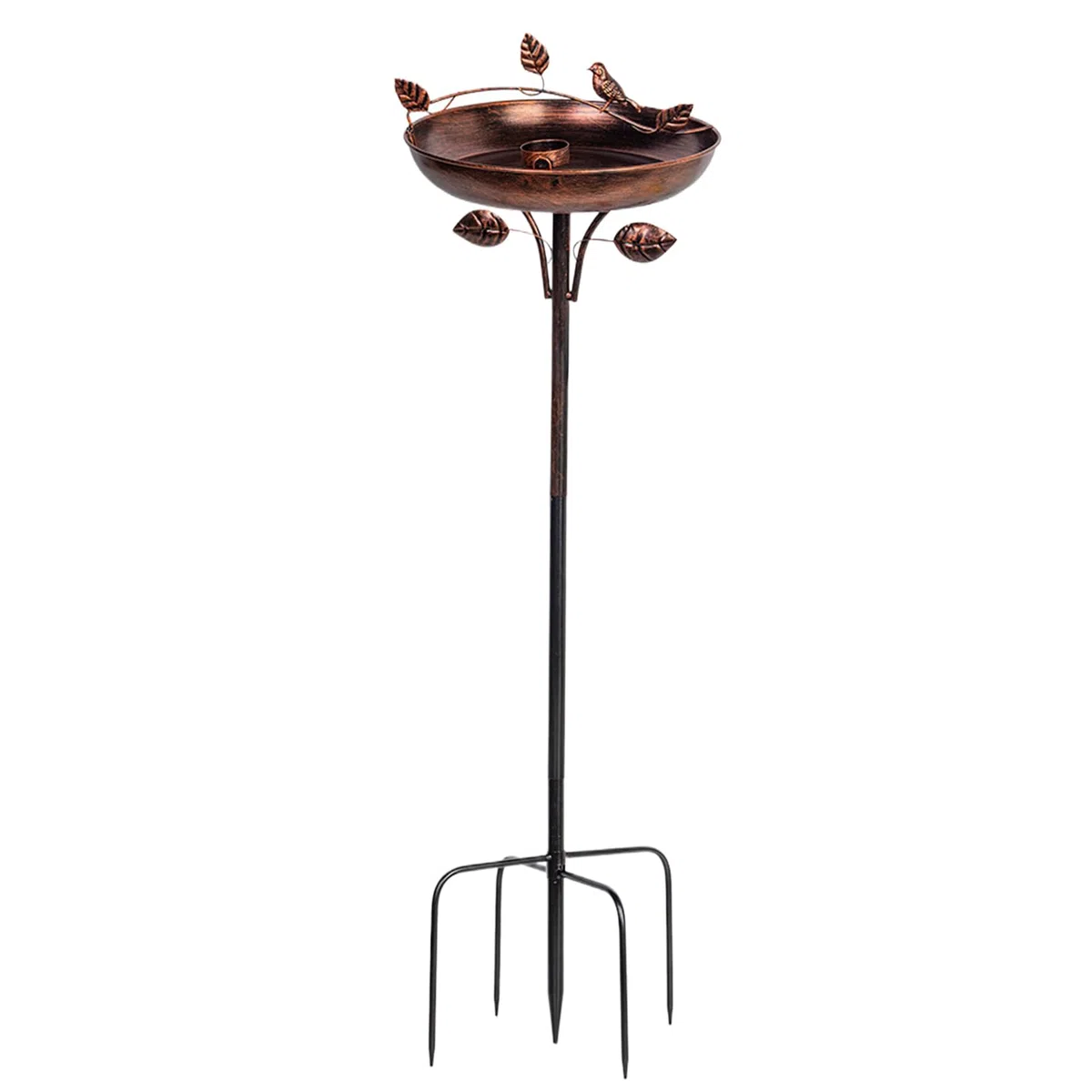 Bebedero para Pájaros Exterior Bebedero para Aves De Metal De 104 Cm para | Para Pájaros Decoración Para Terraza Jardín Césped Parque Y Balcón