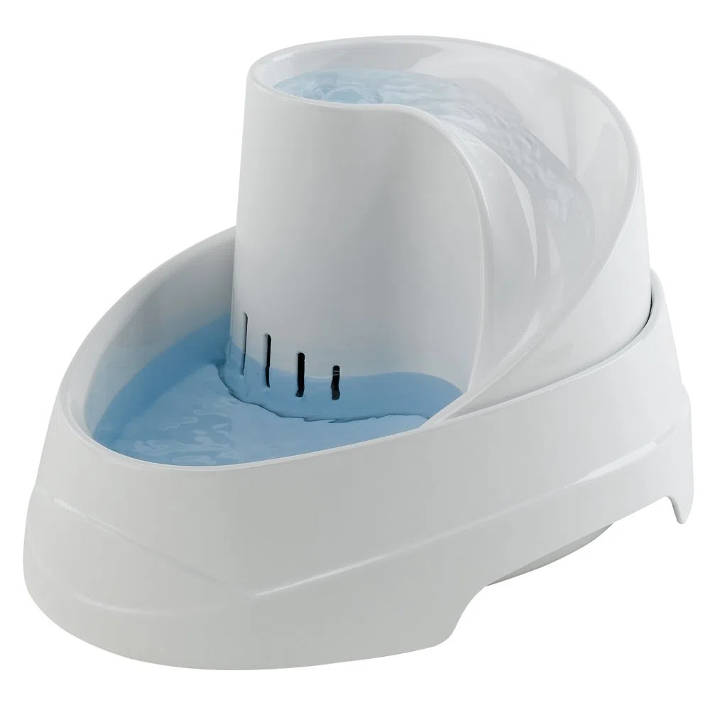 Bebedero automático para Gatos y Perros pequeños Vega, 2 litros, con protección Permanente contra bacterias, Efecto Resorte con Filtro Incluido