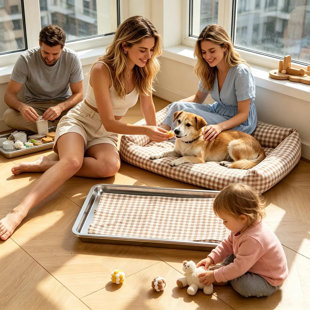 Cama refrescante para perros, transpirable, de acero inoxidable, con 6 camas