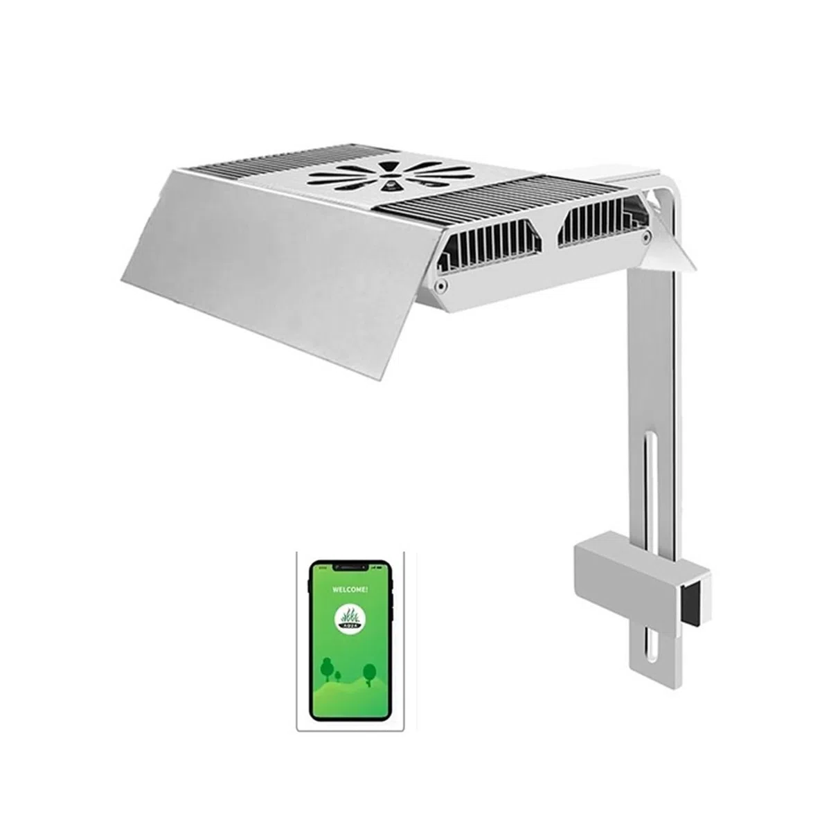 Luz LED para arrecifes, Z200 Series 70W Acuario LED Arrecife Luz Temporización de atenuación RGB Espectro Completo Soporte Agua Hierba Lámpara para acuarios(Pro and Shade)
