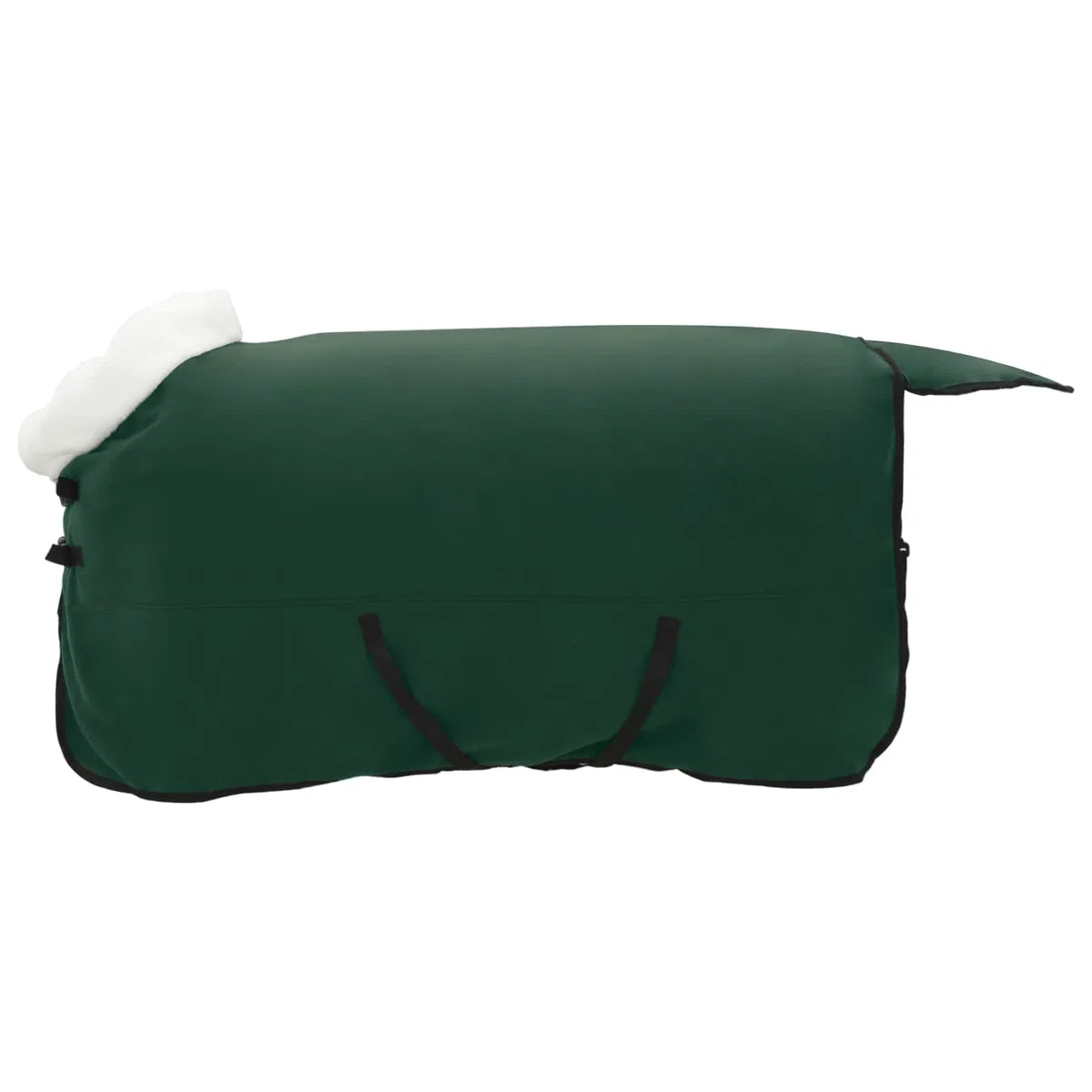 vidaXL Manta para Caballo Verde Oscuro Completo 145 cm Forro Polar, Manta Moderna para Caballos, Invierno, Forro Polar, Equipo Ecuestre, cálido, Ajustable