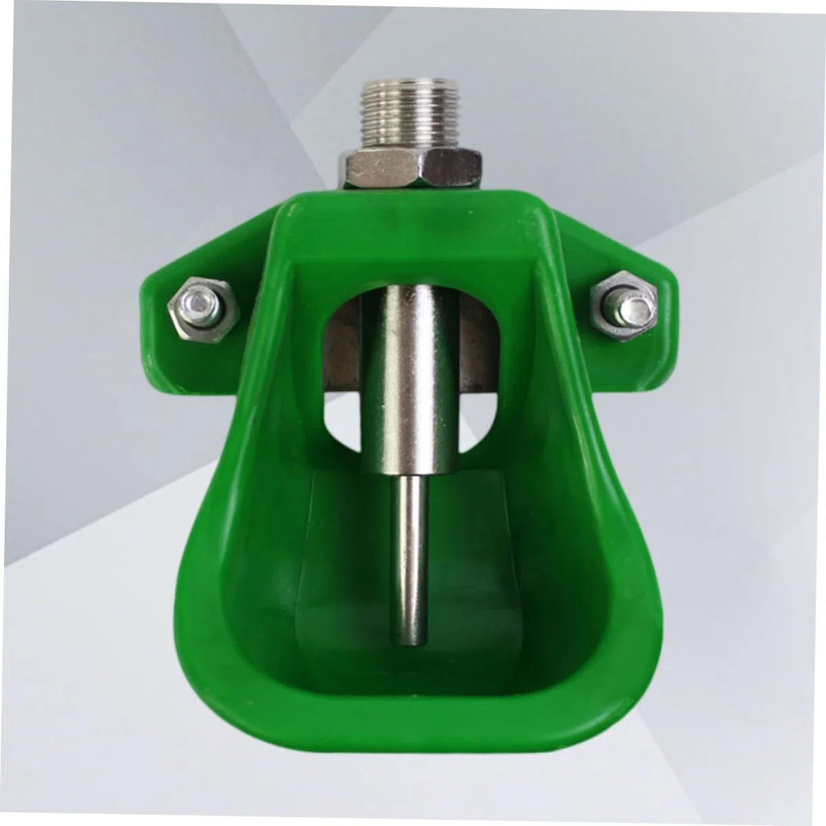 Bebedero para Cerdos 3 Piezas Acero Inoxidable y Plástico Verde | Uso en Granja, para Ganado y Porcinos, Cuenco de Agua para Cabras y Ovejas, Suministro Automático