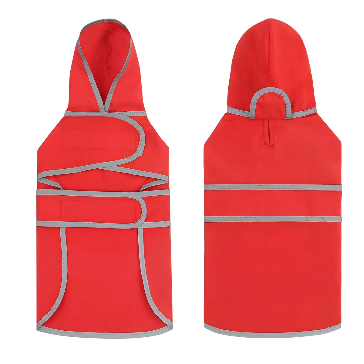 Impermeable Impermeable para Perro con Capucha y Agujero para Correa, para Perros y Cachorros pequeños, medianos y Grandes