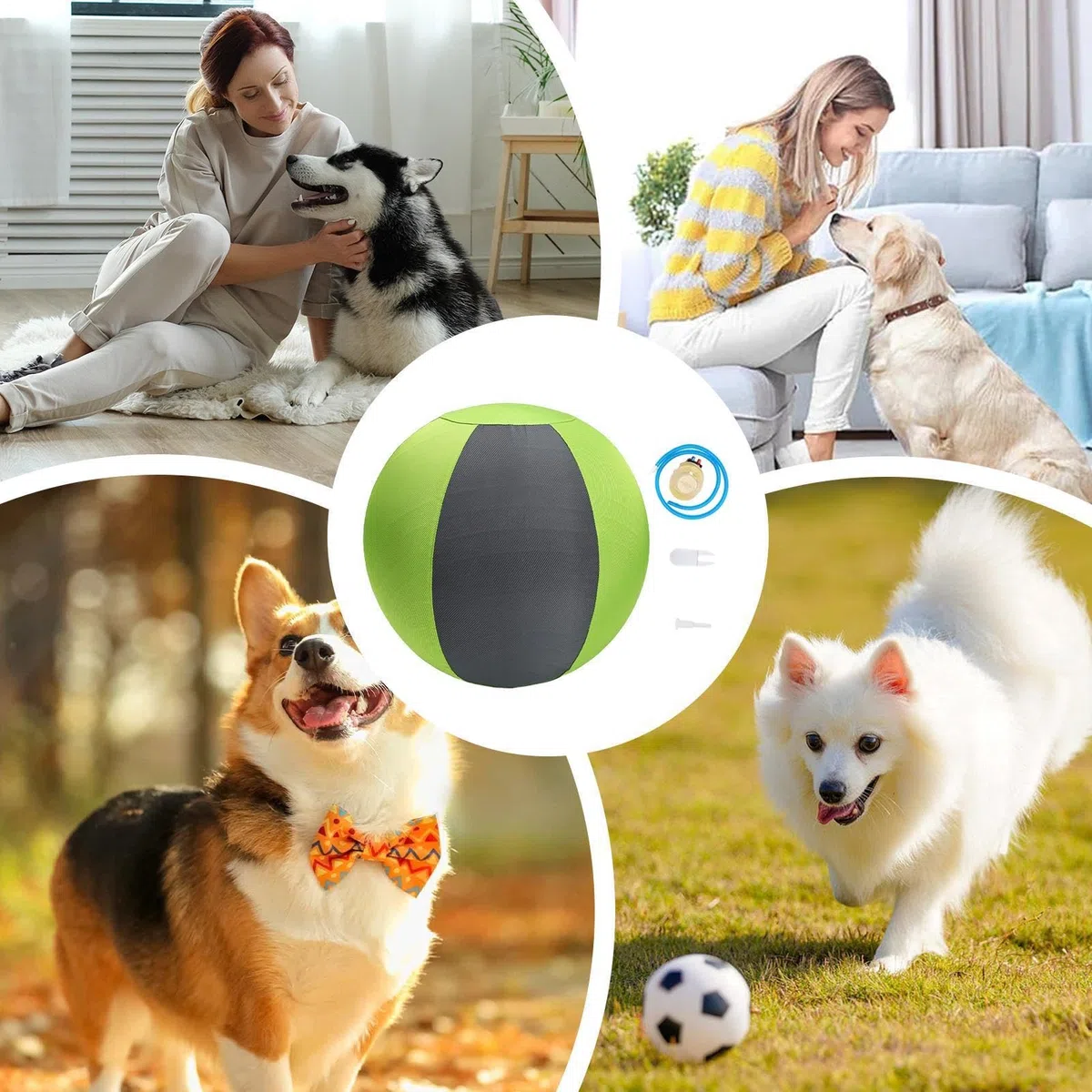 Pelota Gigante De Pastoreo Para Perros Hinchable, juego para cachorros