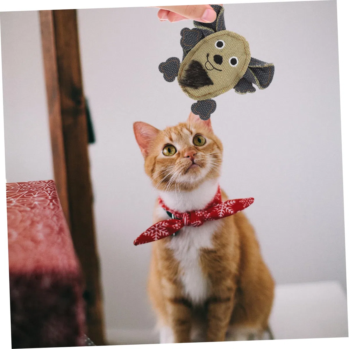 Kisangel 15piezas Juguetes para Gatos De Lona Forma De Ratón Juguetes Masticables para Gatitos Accesorios Interactivos para Mascotas Estimulación y Entretenimiento Interior