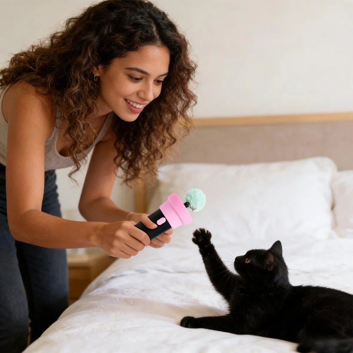 Juguete Interactivo para Gatos Atractor Eléctrico Felino | Juego De Enriquecimiento Gatito Para Aliviar El Aburrimiento En Interiores Ejercicio Y Enriquecimiento