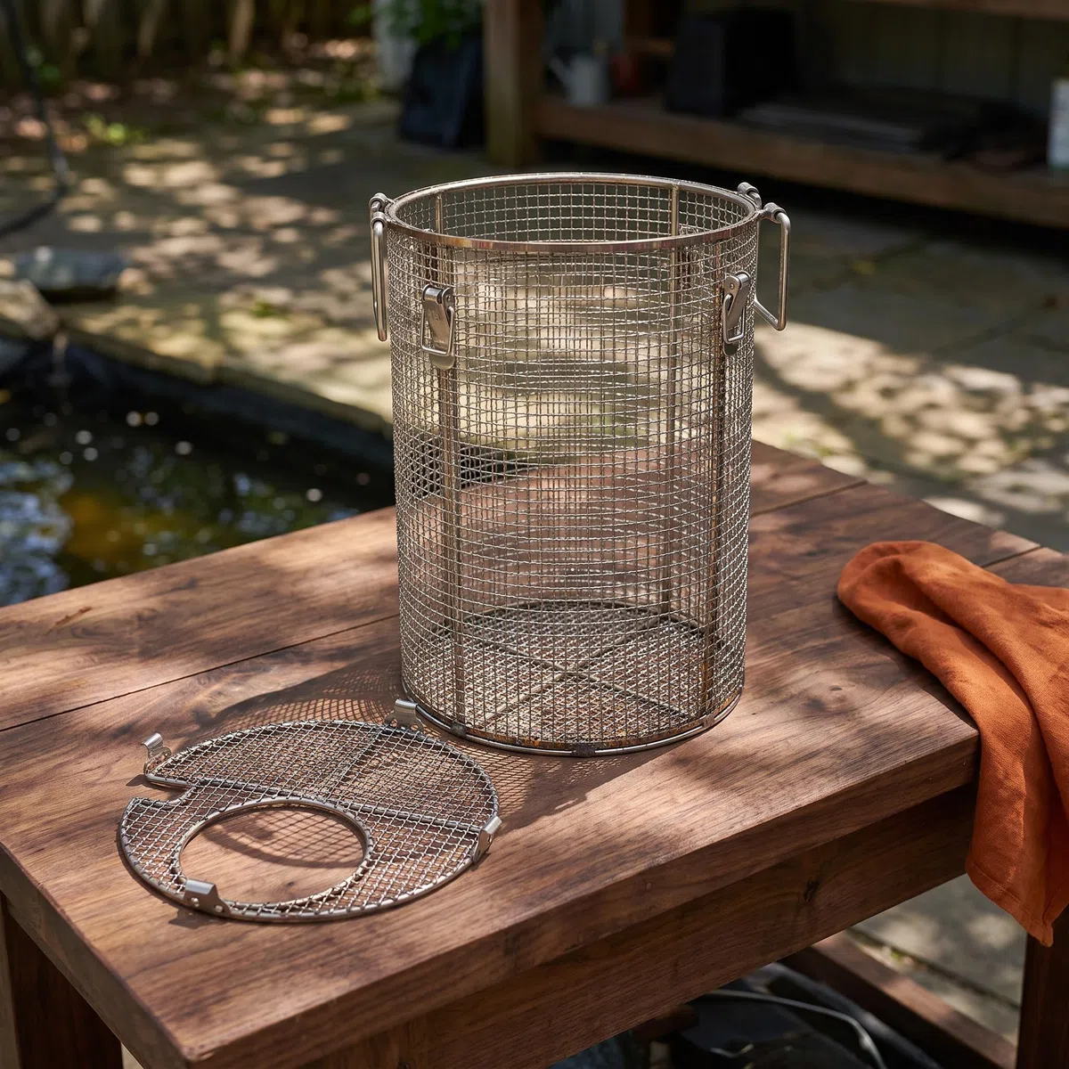 TOYANDONA Jaula de Filtro de Acero Inoxidable para Bomba de Agua, Malla