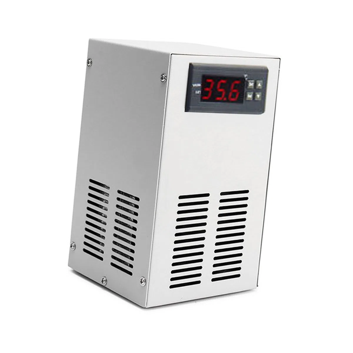 ASHATA Enfriador de Agua Compacto para Enfriamiento de Peceras 70-72W con Estabilidad de Temperatura para un Ambiente óptimo para los Peces (Enchufe de la UE 220V)