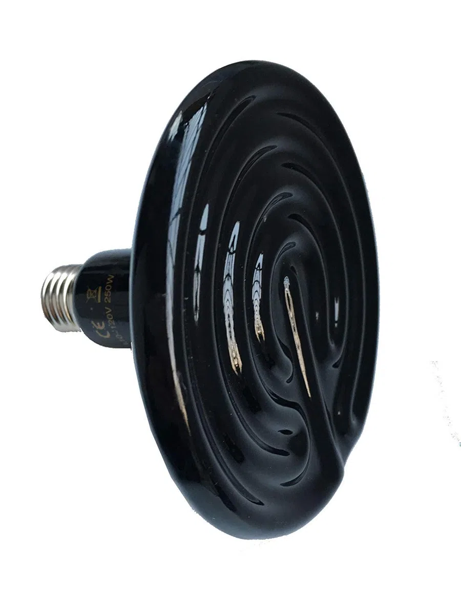 Lámpara de calor para reptiles de 250 W, calentador de cerámica infrarrojo para mascotas, accesorios para tanque de reptiles, accesorios para anfibios, criadores de mascotas, gallineros, lagartos