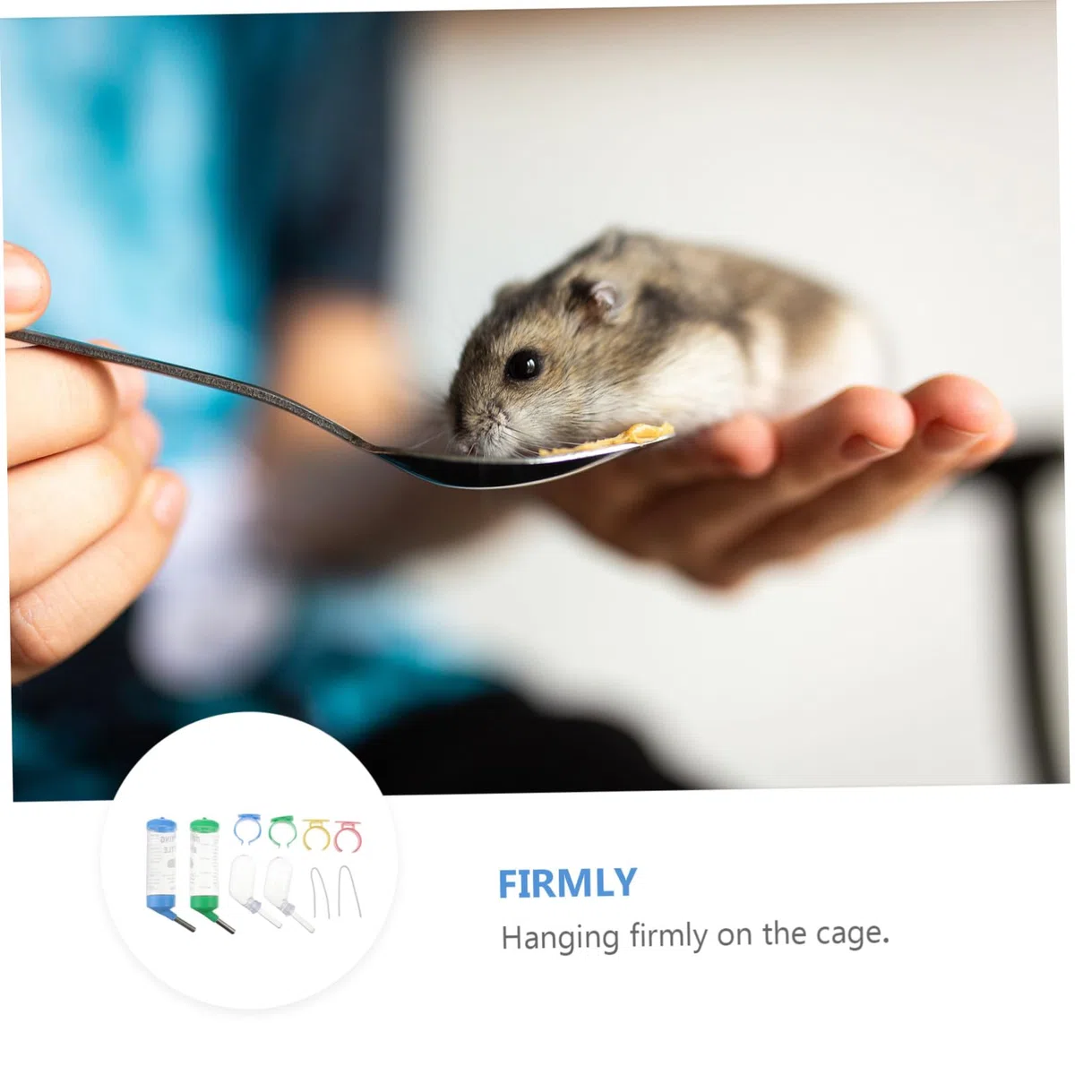 Housoutil 8piezas Botellas De Agua para Animales Bebedero De Hamster y Erizo Botellas De Agua Cabezal Diseño Antigoteo para Roedores y Pequeñas