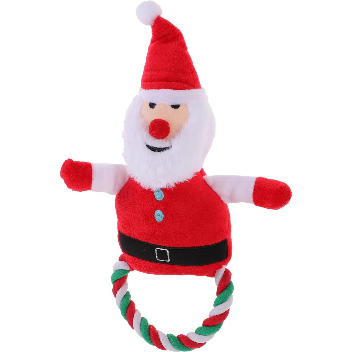 Toyvian 5 Piezas Juguete de Peluche para Perros Sonido, Papá Noel Navideño
