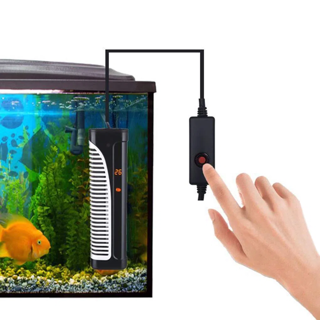 Calentador de Acuario Calentador Sumergible para acuarios con Pantalla LED de Temperatura Visible y Controlador de Temperatura Externo, Calentador automático de termostato
