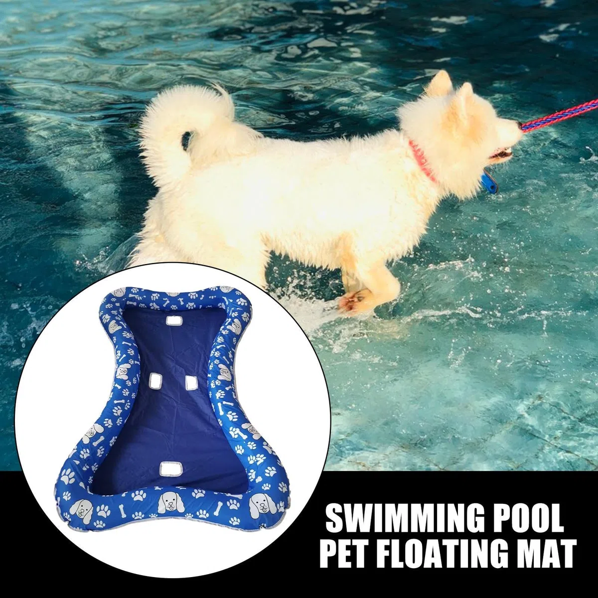 Flotador para Perros Alfombrilla Flotante Antideslizante para Mascotas En | Alfombra Agua Balsa Juegos Animales Exterior Lago Playa Río