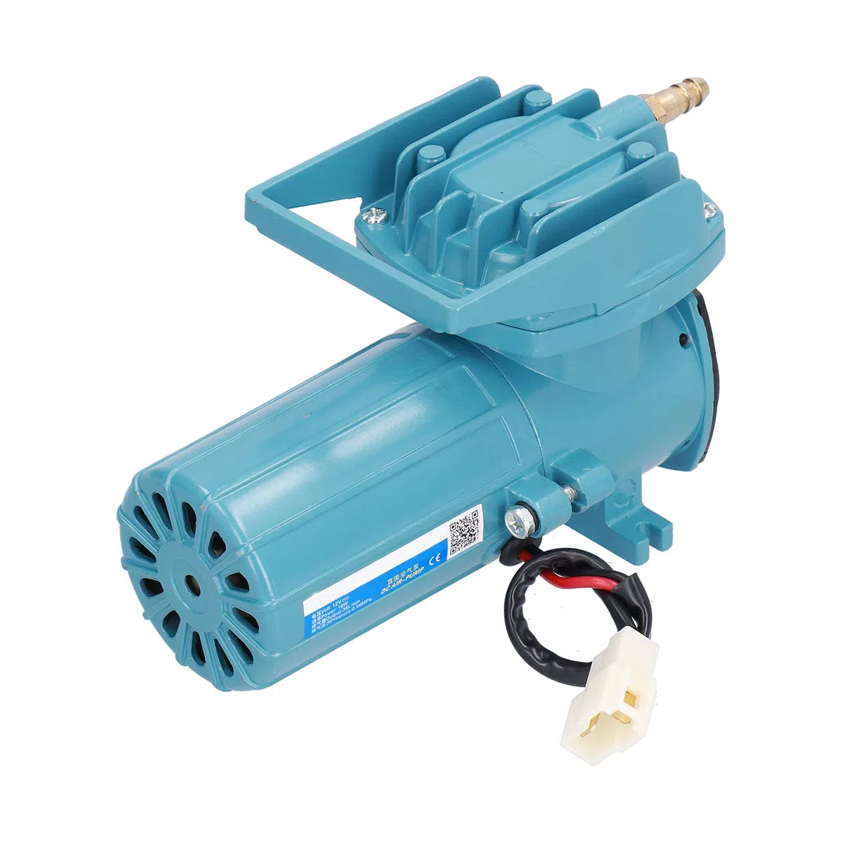 Fafeicy Bomba de Aire, Bomba de Oxígeno, de Aireación de Aleación de Aluminio 12 V 18 W, de Aire de Alta Presión con Diseño sin Aceite para Acuicultura, Pecera, Acuario, Amplia Aplicación