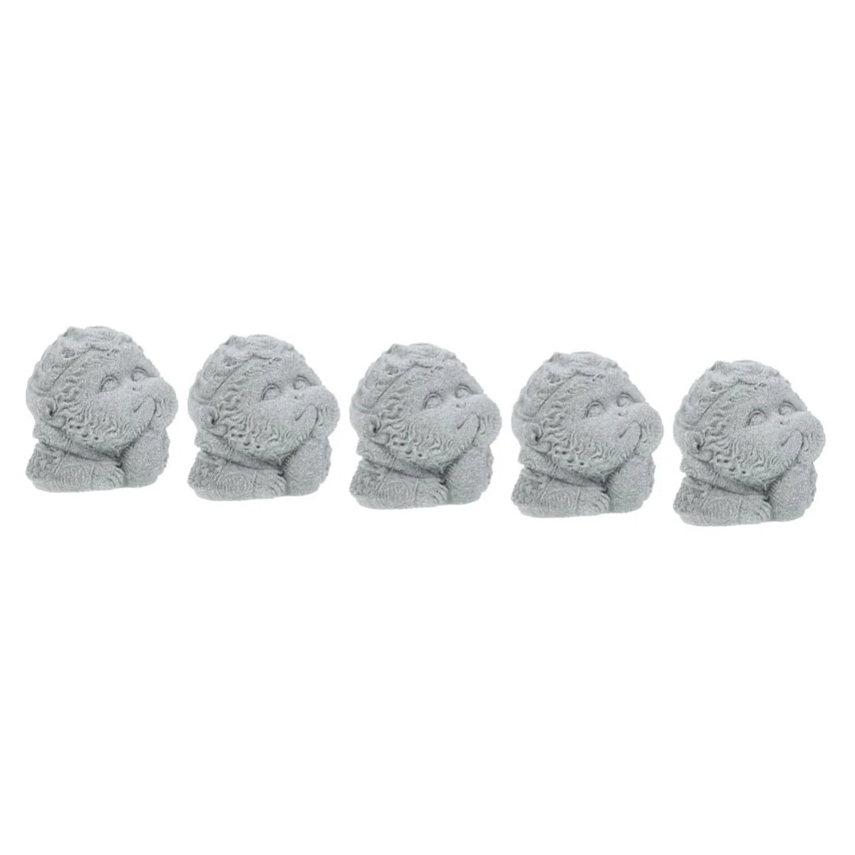 Ciieeo 5 Piezas Figurilla pequeño Accesorios de Acuario hogar Adornos Buda Decoraciones de peceras Figura de Peces Estatua en Miniatura Estatua Antigua del Tanque de Peces Arenisca Azul