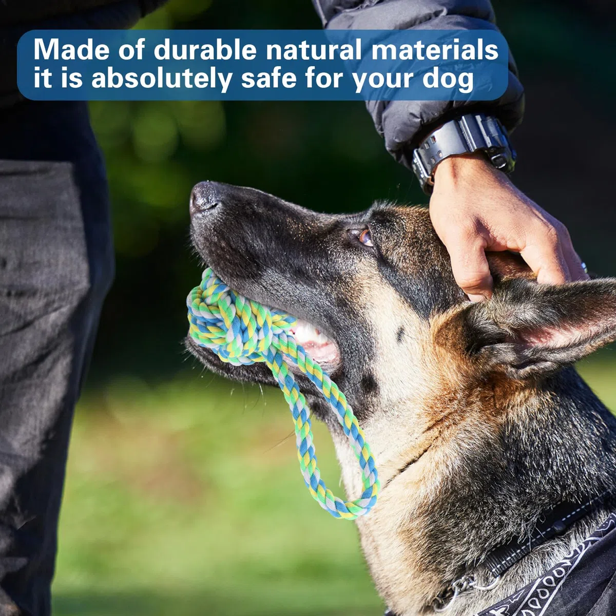 Hiboom 30 juguetes de cuerda para perros para masticadores agresivos, juguetes masticables resistentes para perros medianos y grandes, juguetes de algodón para perros de guerra, para limpieza de