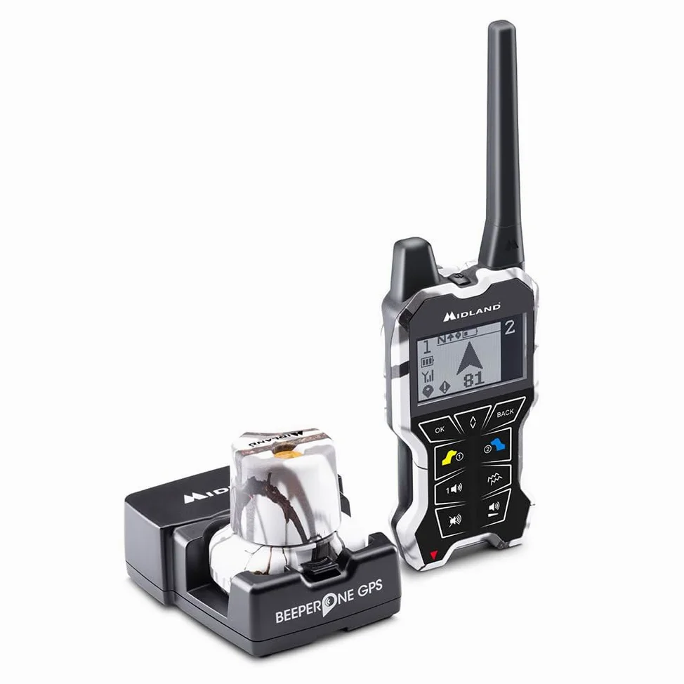 Beeper One GPS - Localizador para Perros - Cobertura hasta 2,5 km - Vibro - Visualización de Distancia y posición |-Mando a Distancia con Pantalla Grande - Localizador acústico