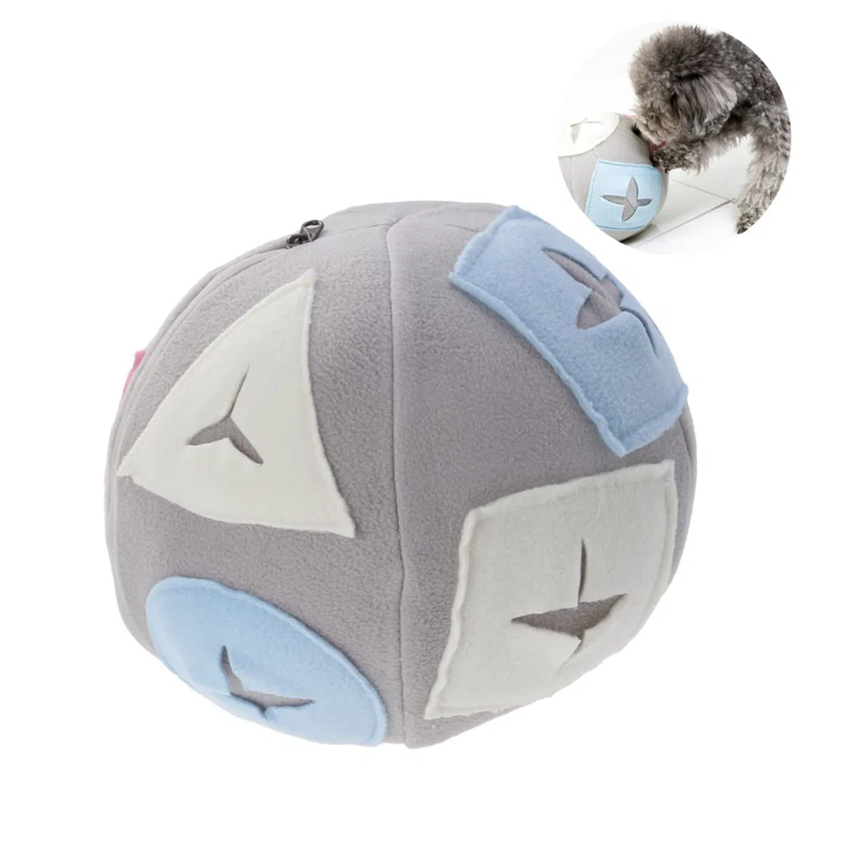 INOOMP Dispensador De Comida para Perros 2 Unidades 20 Cm Juguetes Interactivos para Entrenamiento Canino Material Polar Lavable A Máquina.