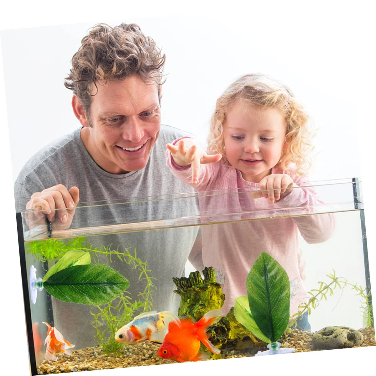 Happyyami 8piezas Decoración De Artificiales para Acuarios Simulación De Paisaje Acuático para Peceras De Agua Dulce y Salada Diseño Lifelike para Betta y Otros Peces