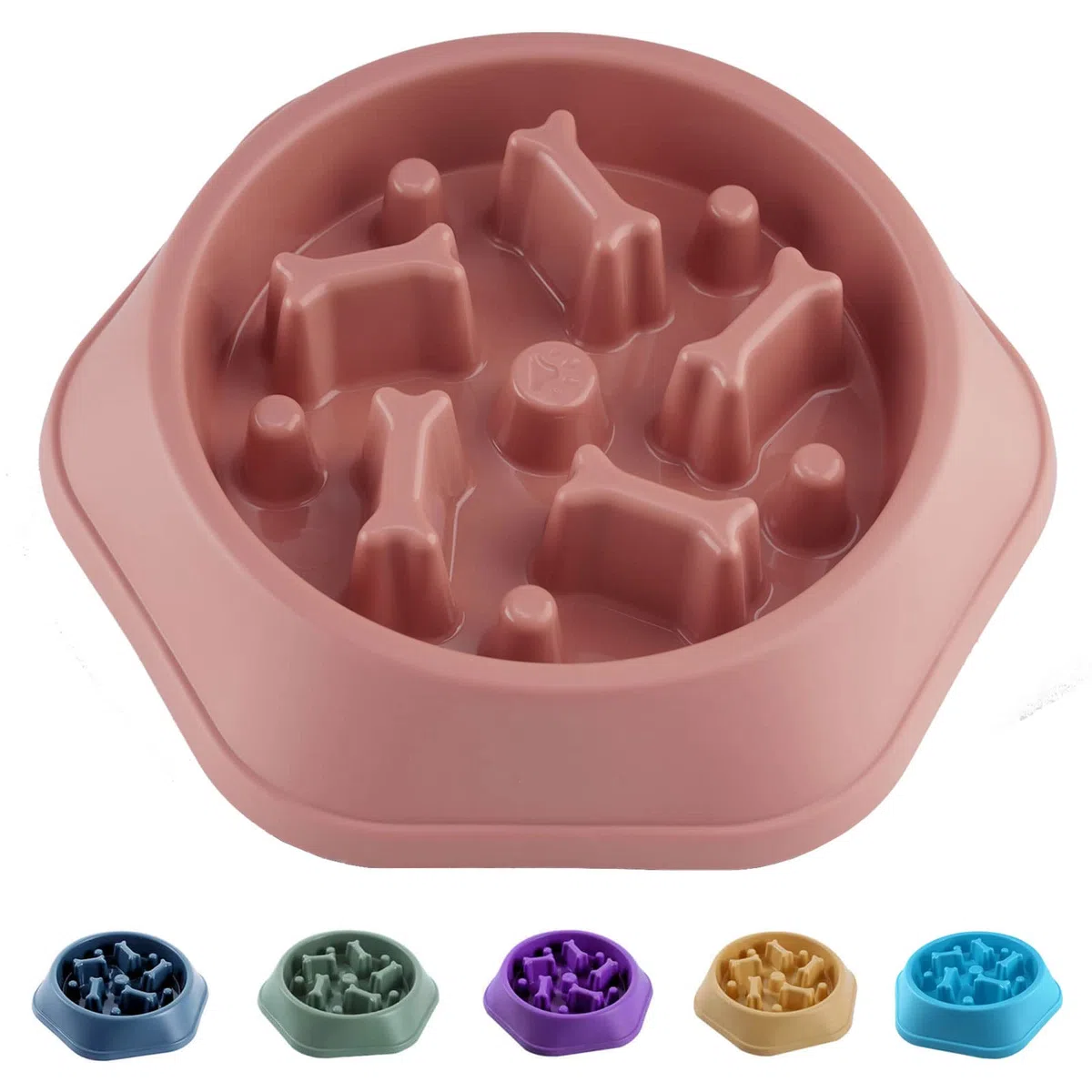 Cuenco de alimentación lenta para perros, comedero para perros, cuenco para cachorros, comederos para puzzles..