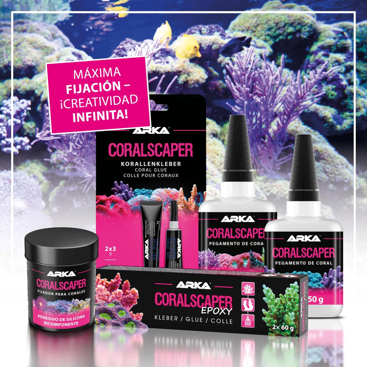Mortero de Arrecife Marino 5000 g - Reefscaper para Esquejes
