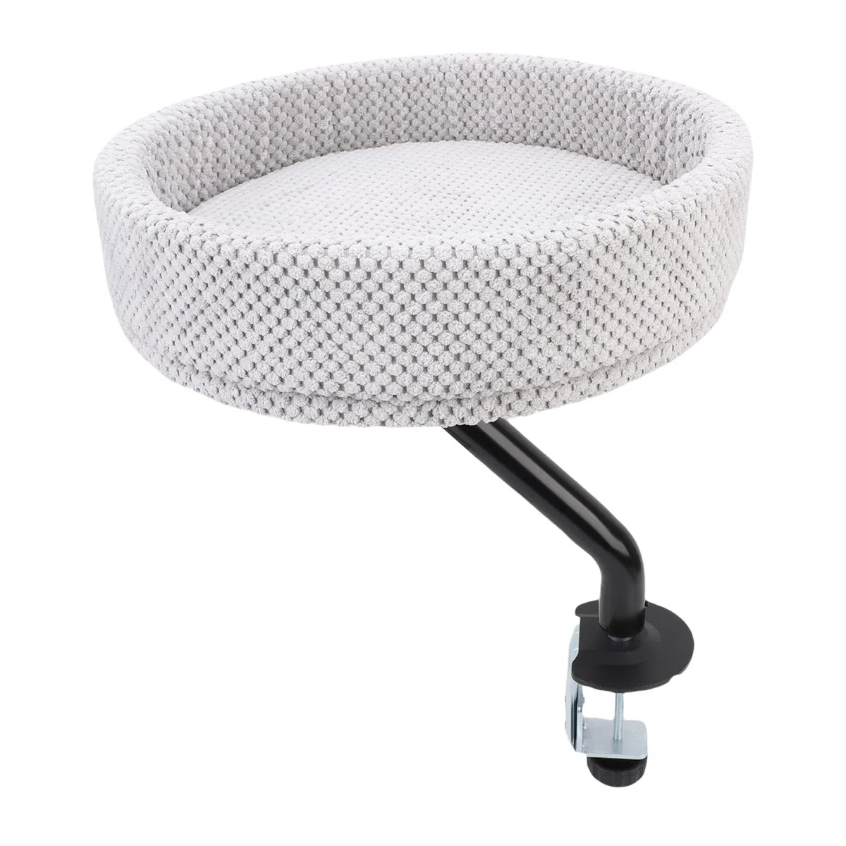 Cama Flotante Cómoda Ajustable para Gatos, Hamaca de Escritorio Resistente para Oficina en Casa, Material de Felpa de Hierro, Percha para Gatos para Espacio de Actividad Independiente