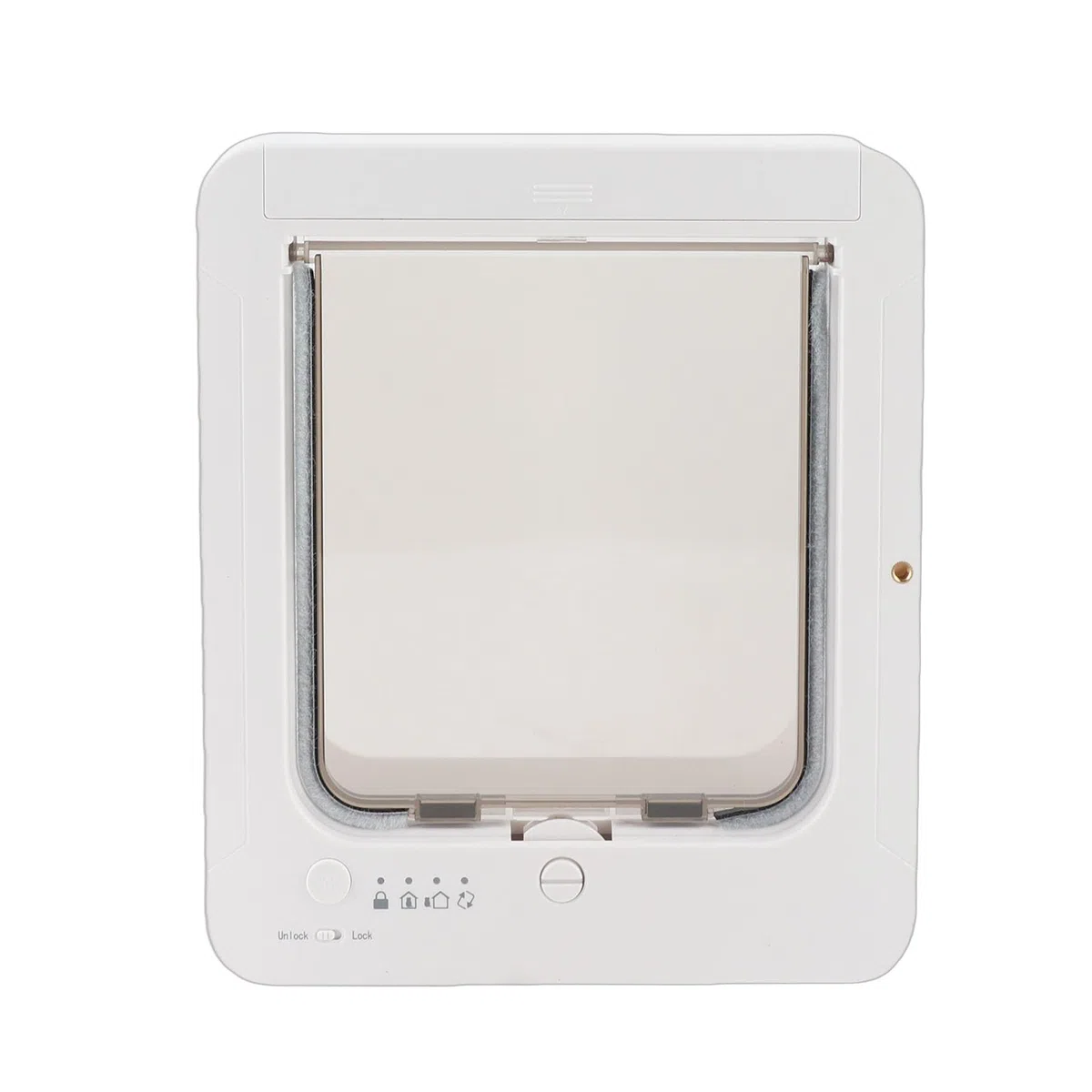 Puerta Inteligente para Gatos, Puerta para Mascotas con Detección Automática con Tecnología Activada por Collar, Entrada de 2 Vías, Fácil Operación para el Hogar, Construcción de Plástico