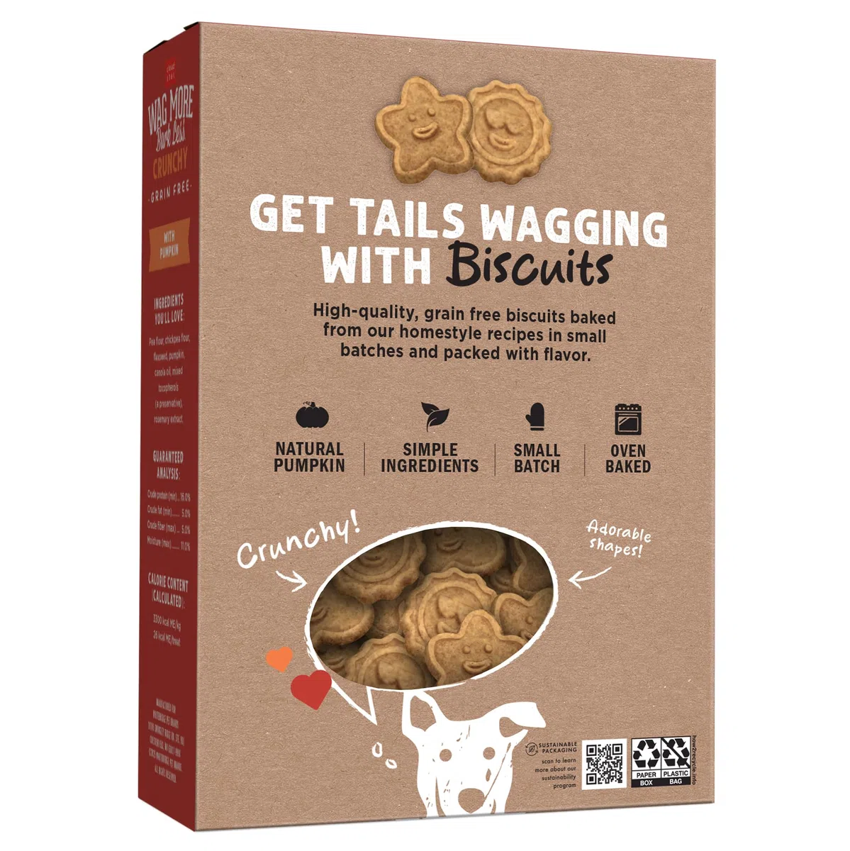 Cloud Star Wag más Horno Galletas Baked sin Grano – 14 oz Calabaza