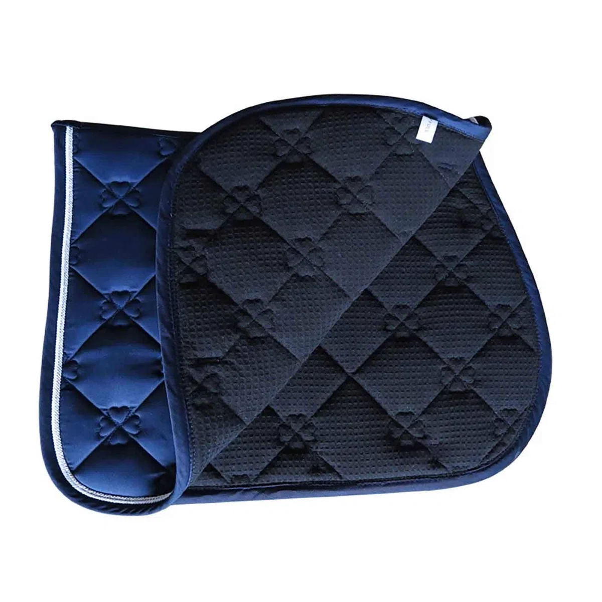 Mantilla para Caballo Gamuza Media Almohadilla Tela de Silla de Montar Silla de Montar Cojín Accesorio de Caballo Equipo de Rendimiento Transpirable Cubierta de Silla de Montar,Azul