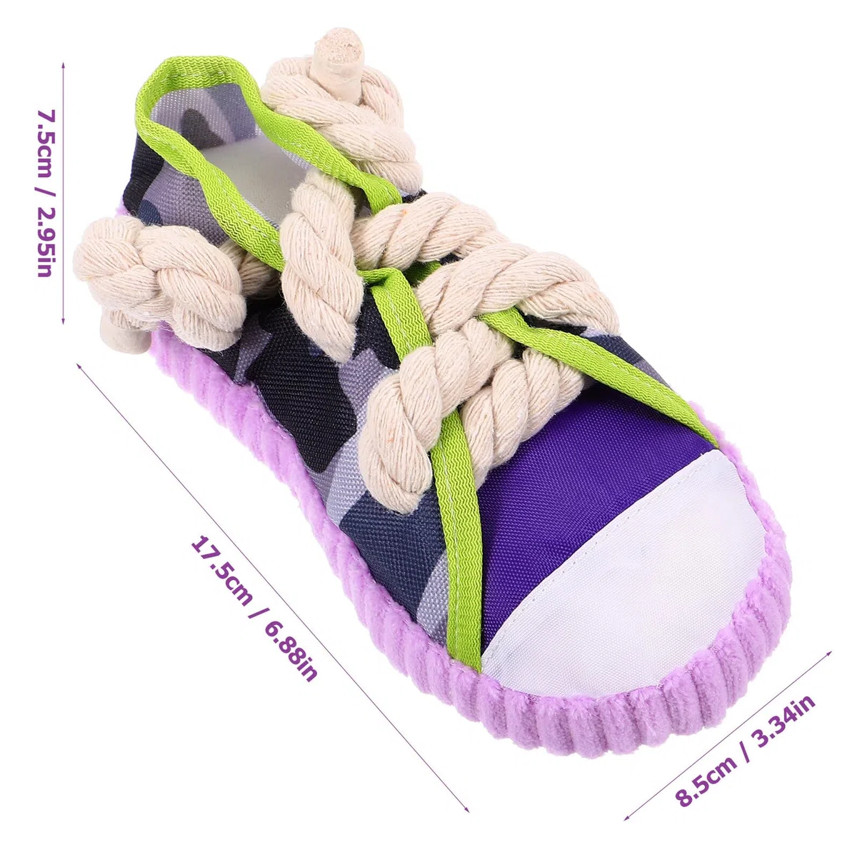 Abaodam Juguete para Perros Forma de Zapato Chirriante Resistente y Ligero para Morder y Limpiar Dientes Entretenimiento y Entrenamiento para Cachorros y Perros Adultos