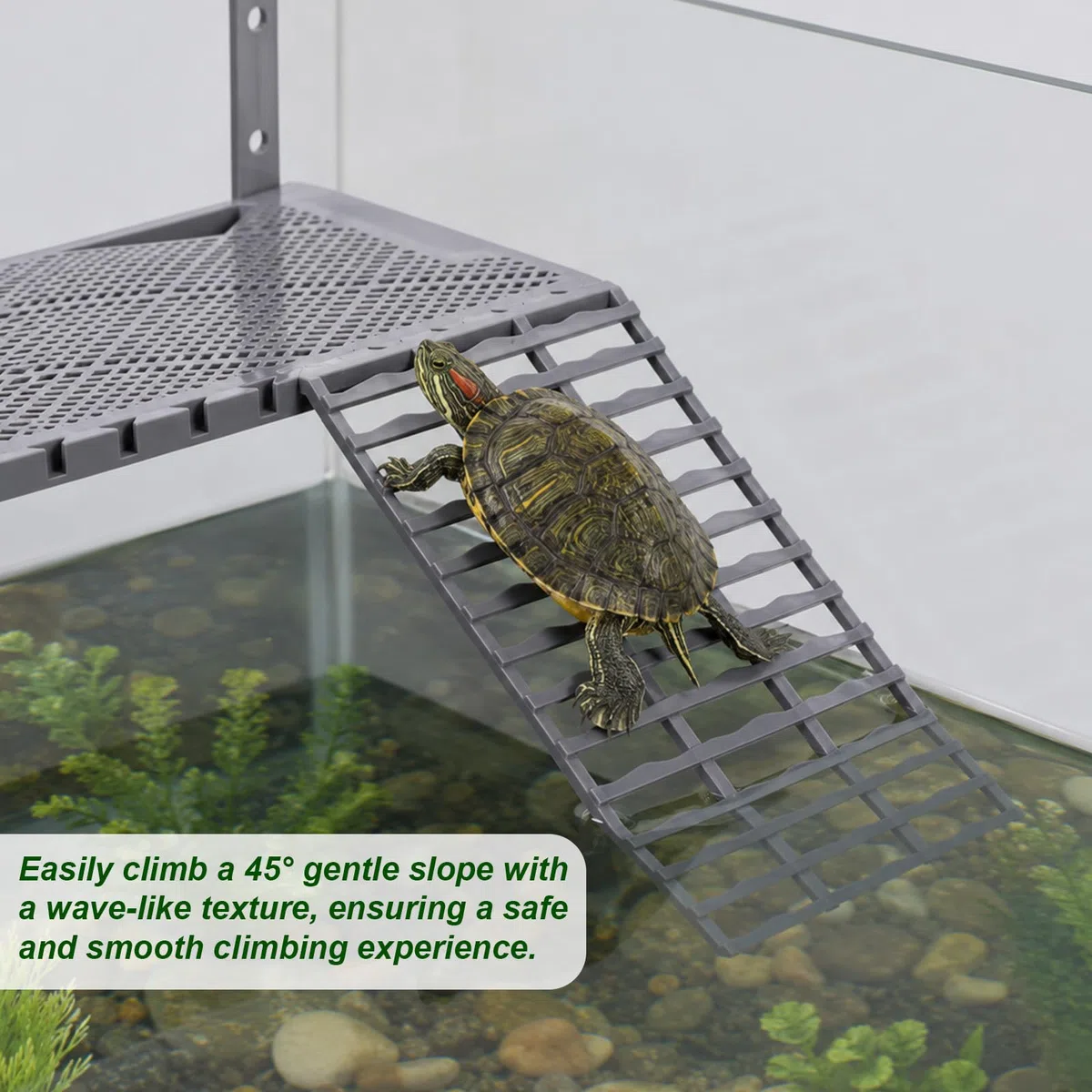 BOXOB Plataforma Colgante Toma Sol Tortugas para Acuario 20-75 Gal