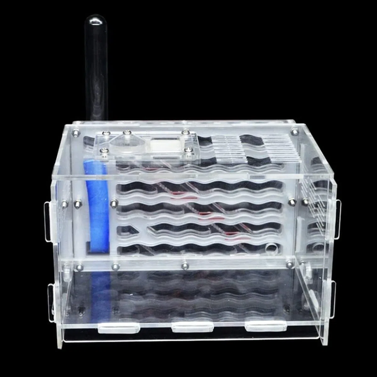 Nido Hormigas Casa Insectos Pet Sistema De Alimentación con Castillo Hormigas Herramienta Rompecabezas Hábitat Granja Zona Hidratación Nidos Kit Hormiguero